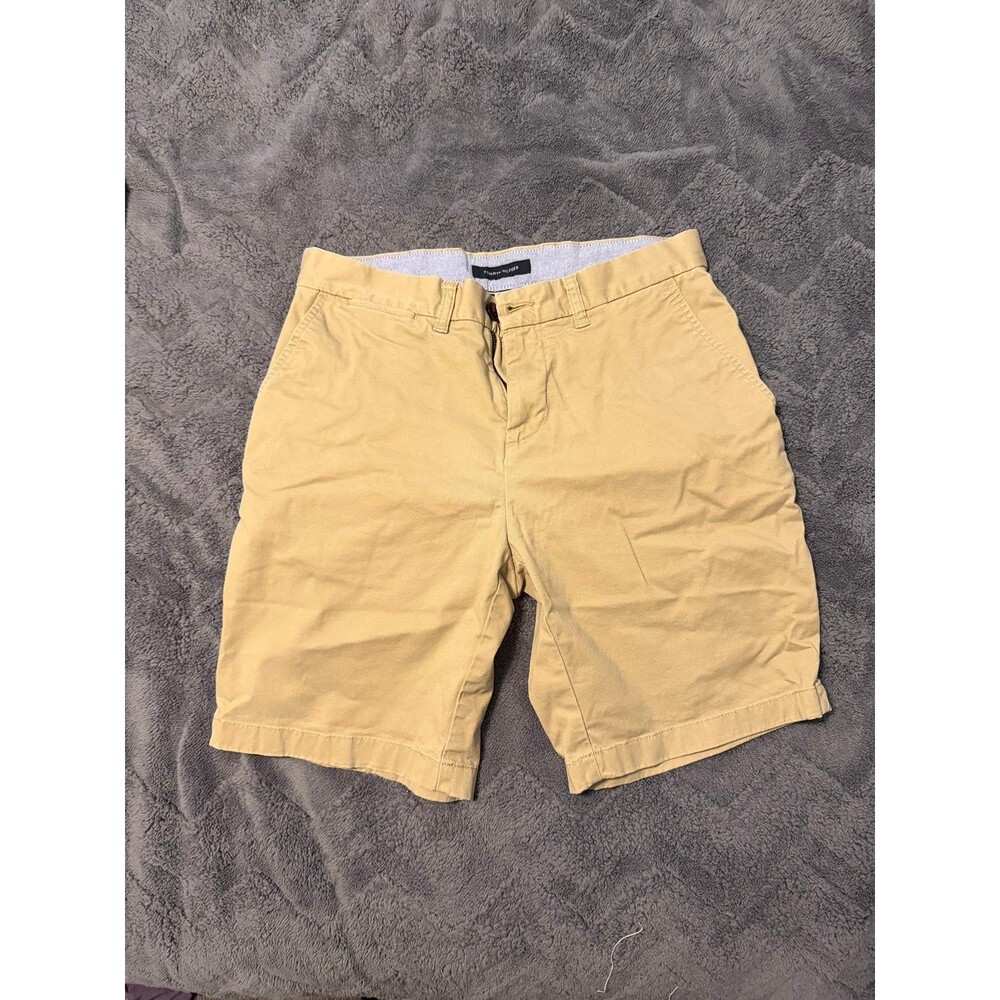 Tommy Hilfiger Yellow Flat Front Chino Shorts